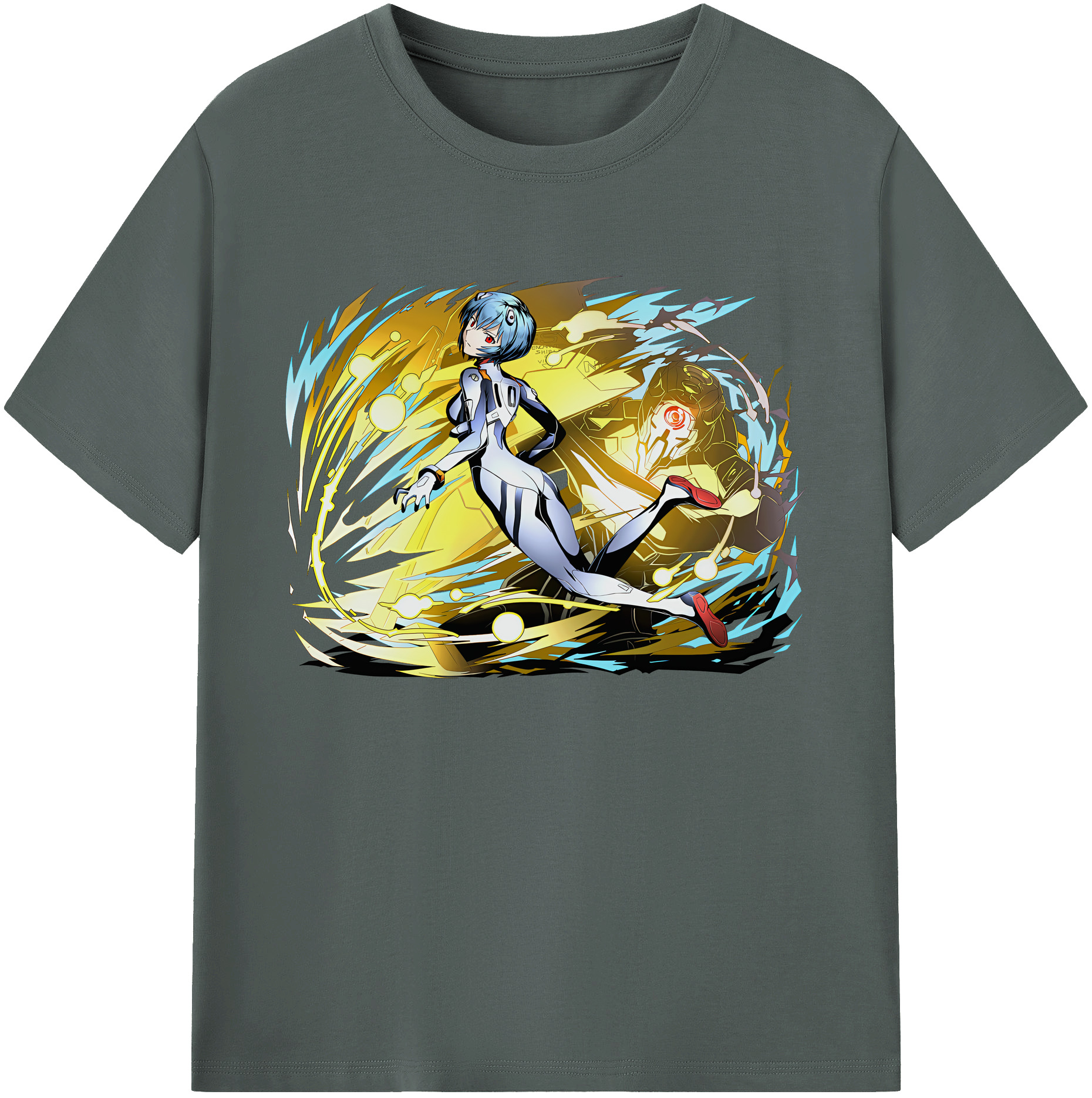 （画像用） EVA 新世紀エヴァンゲリオン 綿100％ メンズ半袖Tシャツ｜肌触りやわらか＆通気性